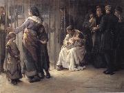 Frank Holl Newgate-Committed for trial oil